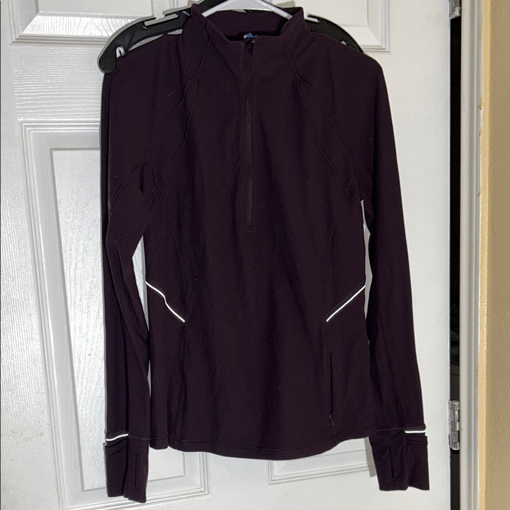 Lululemon Athletica Dark Purple Quarter-Zip Jacket